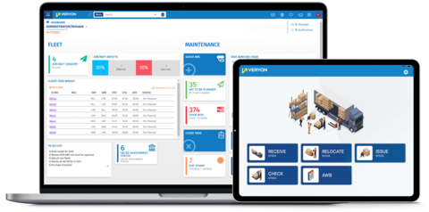 View of Veryon Tracking+ (Graphic: Business Wire)