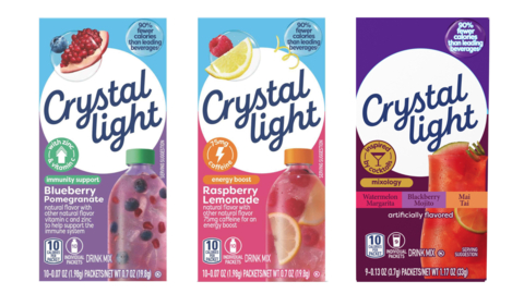 Crystal Light Debuts Bold Brand Refresh with First Innovations and Logo Change in Over a Decade (Graphic: Business Wire)