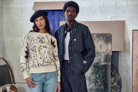 Lee® launches global collaboration with artist Jean-Michel Basquiat that blends legendary denim with groundbreaking art. Photo Credit is: ©Lee 2023 ©Jean-Michel Basquiat