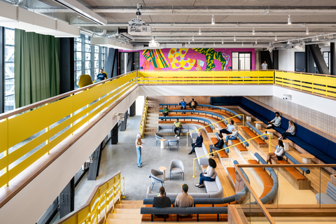 Located along Atlanta’s BeltLine in the Old Fourth Ward, Intuit's new Atlanta office is now one of Intuit’s largest global innovation hubs and its only office in the Southeast U.S. (Photography by Seamus Payne)