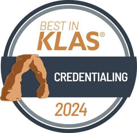 2024 Best in KLAS Credentialing (Photo: Business Wire)