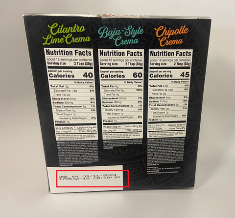 thumbnail Don Pancho Everything Sauce Fiesta Trio Pack Use By Date Location (Photo: Business Wire)