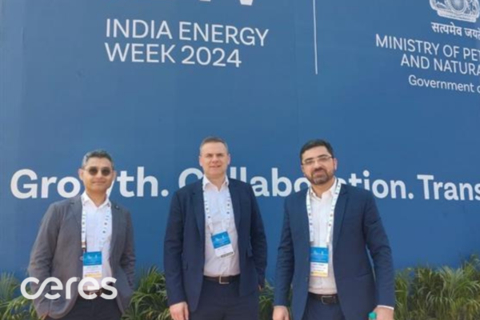 L-R: Dipak Mistry, (Ceres Strategic Business Development Director), Phil Caldwell (Ceres CEO) and Saad Ashraf (Ceres Regional Business Head – India) (Photo: Business Wire)