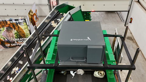 original Greyparrot Analyzer operating in the Bollegraaf Group test centre. (Photo: Business Wire)