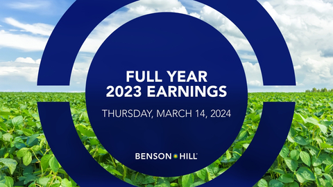 Benson Hill (BHIL) announces full year and fourth quarter 2023 earnings date (Graphic: Business Wire)
