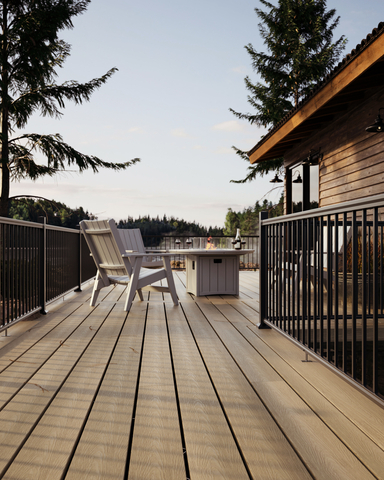 Fiberon has announced its product lineup, including a new color for Wildwood composite cladding, updated customization options for CitySide railing and a collection for Concordia PE composite decking.
(Photo: Business Wire)