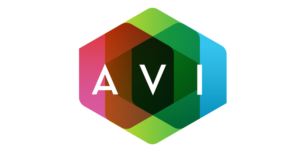 Avi letter technology logo design on white background. avi creative wall  mural • murals sticker, label, shirt | myloview.com