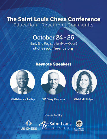The Saint Louis Chess Conference will bring together the leading voices in chess with chess educators, researchers and enthusiasts to learn best practices, explore the latest research and celebrate the game of chess. (Photo: Business Wire)