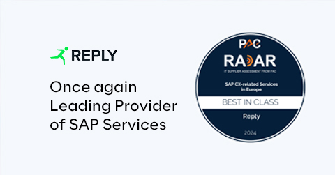 Im PAC RADAR „Führende Anbieter von SAP-Services in Europa und Deutschland 2024“ zählt Reply zu den kompetentesten Dienstleistern. Die Bestnote beim PAC Radar ist nach der Auszeichnung als SAP Energy-Partner des Jahres 2023, dem mehrfachen Gewinn des SAP Quality Awards und des SAP Pinnacle Awards 2022 in der Kategorie Customer Excellence, eine weitere Bestätigung für die erfolgreiche Partnerschaft mit SAP. Profitieren auch Sie von unserer Expertise. (Photo: Business Wire)