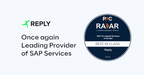 In the PAC RADAR "Leading Providers of SAP Services in Europe and Germany 2024" Reply is ranked among the most competent service providers.  After being named SAP Energy Partner of the Year 2023 and winning the SAP Quality Award and the SAP Pinnacle Award 2022 in the Customer Excellence category several times, the top score in the PAC RADAR is a further confirmation of Reply's successful partnership with SAP. (Photo: Business Wire)