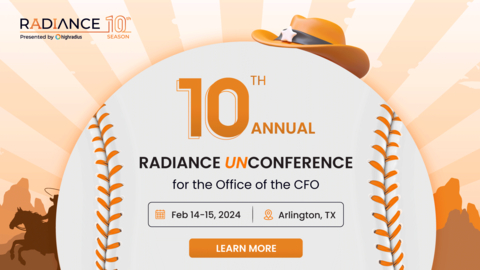 HighRadius Hosts 10th Annual Radiance, the Office of the CFO UNconference on Feb 13-14 (Photo: Business Wire)