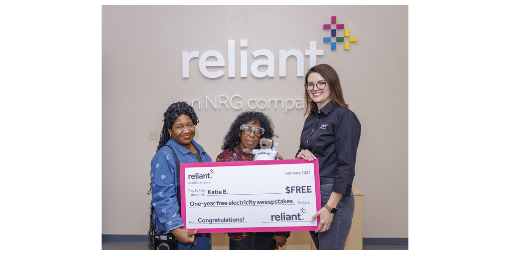 Reliant Announces Lubbock Winner of Free Year of Electricity, Additional Chances to Win