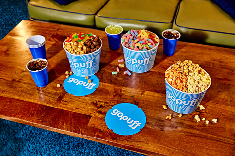 Gopuff's Brand Bowl report details which commercials had an instant impact on product sales on Gopuff, what customers ordered before, during and after the game, local snacking trends in the competing cities, and more. (Photo: Business Wire)