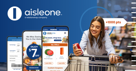 AisleOne’s personalized marketing automation and loyalty system are transforming the way grocers go to market with the ability to target and engage each customer individually. (Photo: Business Wire)