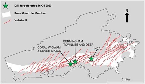 Figure 1: District geology with 2023 drill target locations. (Graphic: Business Wire)