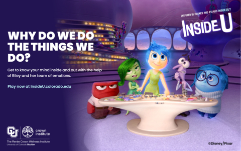 The Renée Crown Wellness Institute partners with Pixar to launch learning app for children based on Disney and Pixar's animated film Inside Out. (Graphic: Business Wire)