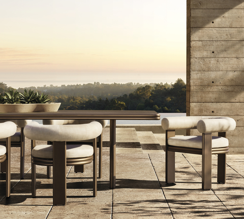 RH OUTDOOR 2024 INTRODUCES THE BONDI COLLECTION IN ALL-WEATHER ALUMINUM. DESIGNED BY HARRISON & NICHOLAS CONDOS, SYDNEY. (Photo: Business Wire)