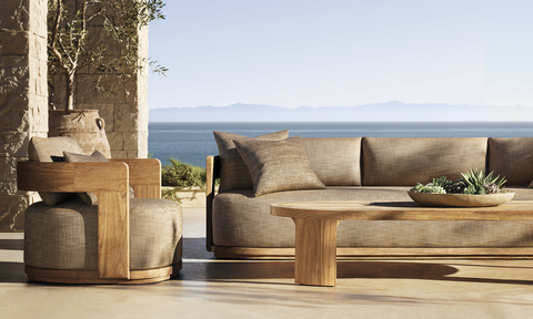 RH OUTDOOR 2024 INTRODUCES THE BRONTE COLLECTION IN PREMIUM SOLID TEAK. DESIGNED BY HARRISON & NICHOLAS CONDOS, SYDNEY. (Photo: Business Wire)