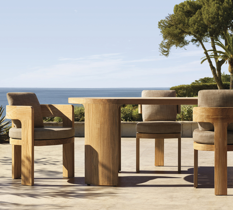 RH OUTDOOR 2024 INTRODUCES THE BRONTE COLLECTION IN PREMIUM SOLID TEAK. DESIGNED BY HARRISON & NICHOLAS CONDOS, SYDNEY. (Photo: Business Wire)
