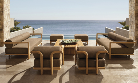RH OUTDOOR 2024 INTRODUCES THE PALMA COLLECTION IN PREMIUM SOLID TEAK. DESIGNED BY HARRISON & NICHOLAS CONDOS, SYDNEY. (Photo: Business Wire)