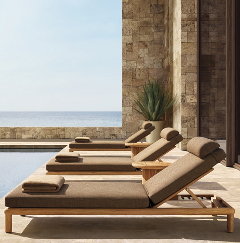 RH OUTDOOR 2024 INTRODUCES THE PALMA COLLECTION IN PREMIUM SOLID TEAK. DESIGNED BY HARRISON & NICHOLAS CONDOS, SYDNEY. (Photo: Business Wire)