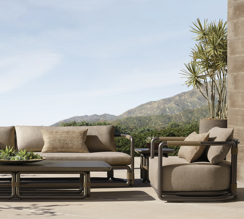 RH OUTDOOR 2024 INTRODUCES THE MARO COLLECTION IN ALL-WEATHER ALUMINUM. DESIGNED BY VICTORIA SALA, LONDON. (Photo: Business Wire)