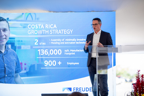 Freudenberg Medical CEO, Dr. Mark Ostwald, at the groundbreaking ceremony in Costa Rica (Photo: Business Wire)