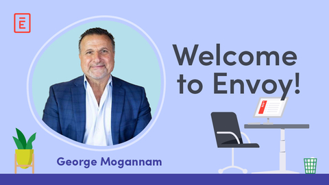George Mogannam joins Envoy as Chief Revenue Officer (Graphic: Business Wire)