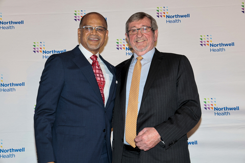 NYC Public Schools Chancellor David Banks and Northwell President and CEO Michael Dowling. Credit: Northwell Health