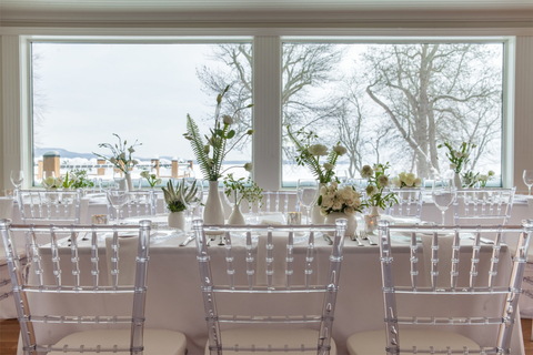 A glimpse into the beautifully set up dining room for a recent event at The Willow. (Photo: Business Wire)