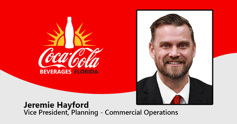 Coca-Cola Beverages Florida, LLC (Coke Florida) announced the promotion of Jeremie Hayford to Vice President, Planning - Commercial Operations. In the Vice President, Planning - Commercial Operations role, Hayford will work to optimize customer service and improve resource productivity, quality, and the efficiency of commercial operations through a modern, digital-first planning framework. (Photo: Business Wire)