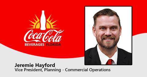 original Coca-Cola Beverages Florida, LLC (Coke Florida) announced the promotion of Jeremie Hayford to Vice President, Planning - Commercial Operations. In the Vice President, Planning - Commercial Operations role, Hayford will work to optimize customer service and improve resource productivity, quality, and the efficiency of commercial operations through a modern, digital-first planning framework. (Photo: Business Wire)