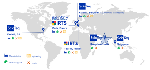 original ScioTeq Group Worldwide Locations (Photo: Business Wire)