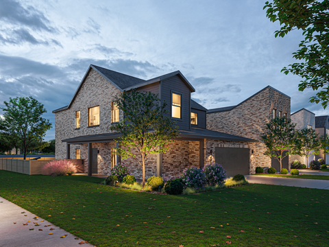 Oxenfree at Princeton, located outside of Dallas, spans over 50 acres and features a variety of 408 single-family detached homes and townhomes, each equipped with private garages and yards with outdoor patios. (Photo: Business Wire)