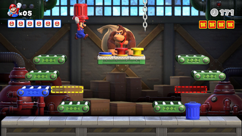 The Mario vs. Donkey Kong game is available on Feb. 16. (Graphic: Business Wire)