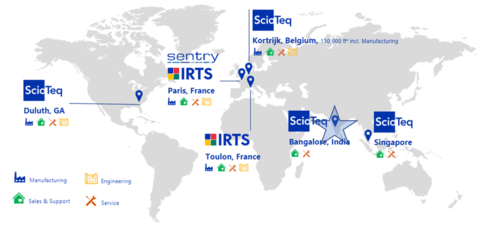 ScioTeq Group Worldwide Locations. (Photo: Business Wire)