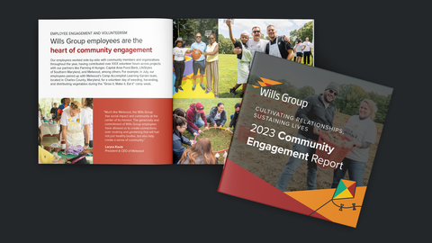 original The philanthropic dollars, totaling more than $6 million donated by the Wills Group since 2006, and hundreds of employee volunteer hours invested, have worked to further the Company’s two key Signature Programs: Nourishing Children and Families and Reimagining Outdoor Spaces. (Graphic: Business Wire)