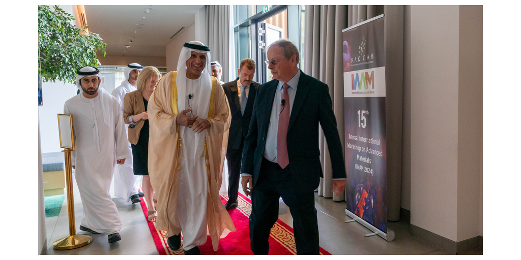 Ras Al Khaimah Ruler attends the opening of the 15th International Workshop  on Advanced Materials 