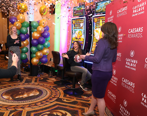 Caesars Digital and AGS Interactive Celebrate Exclusive Omnichannel Launch of Rakin’ Bacon Odyssey at Caesars Atlantic City in New Jersey (Photo: Business Wire)