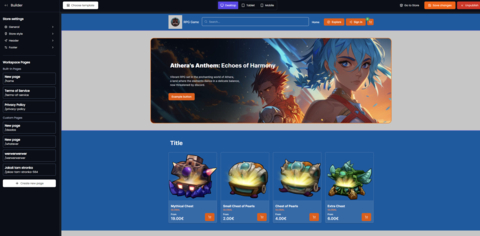 Web Store builder for Mobile games DTC channel (Photo: Business Wire)