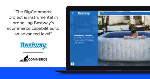 Bestway Europe launches Bestway Italy and Bestway France on its BigCommerce platform aiming to expand its business and offer enhanced user experiences. (Graphic: Business Wire)