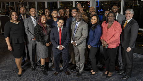 CACI’s 2024 Black Engineer of the Year Awards (BEYA) honorees pictured with CACI President and Chief Executive Officer John Mengucci at the 38th annual Global Competitiveness Conference. (Photo: Business Wire)