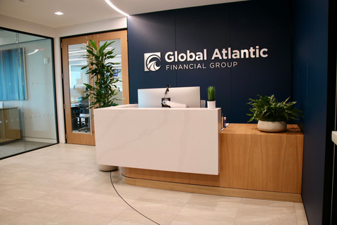 Global Atlantic's new front desk in its expanded office. (Photo: Business Wire)