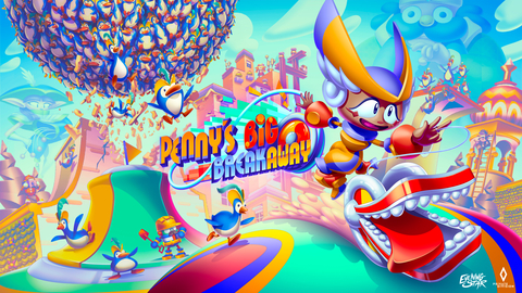 Private Division, a publishing label of Take-Two Interactive Software, Inc. (NASDAQ: TTWO), and Evening Star announced today that Penny's Big Breakaway is out now for the Nintendo Switch™ family of systems, PlayStation 5, Xbox Series X|S, and PC via Steam. From the team that brought you Sonic Mania comes this imaginative new kinetic 3D platformer bursting with innovative gameplay. Playing as Penny, the 'yo-tagonist', you swing, dash, flip, zip, and trick your way through a variety of challenging and beautifully stylized levels. Over the course of 11 exciting game worlds and dozens of levels, Penny and her comic Yo-Yo companion must escape capture from Eddie the Emperor and his penguin forces. (Graphic: Business Wire)