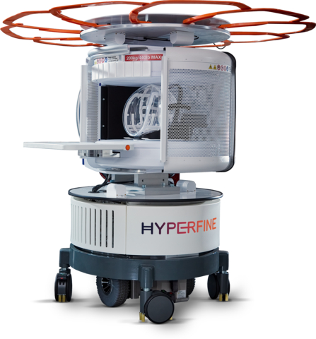 Hyperfine, Inc. has redefined brain imaging with the world’s first FDA-cleared, portable, ultra-low-field, magnetic resonance brain imaging system—the Swoop® system (Photo: Business Wire)