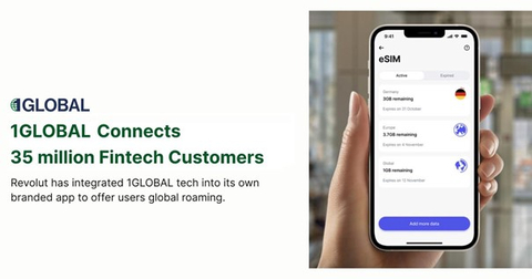 Roaming de dados sem preocupações, agora em todos os aplicativos: eSIM Innovator 1GLOBAL dá à fintech seu próprio serviço de roaming