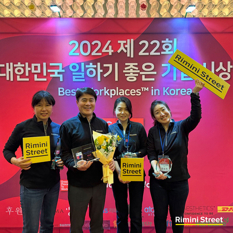 Rimini Street Korea Ranked 8th in Nation by Best Workplaces™ Korea and Awarded Best Workplaces™ for Parents and Most Respected CEO (Photo: Business Wire)