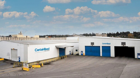 CertainTeed’s Gypsum Wallboard Plant outside Vancouver, British Columbia. (Photo: Business Wire)