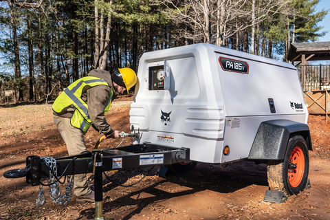 Expansion of newly-rebranded Bobcat products now available at dealerships throughout North America. (Photo: Bobcat PA185V portable air compressor) (Photo: Business Wire)
