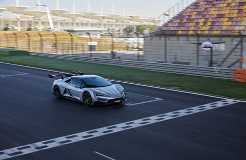 YANGWANG U9 on the track (Photo: Business Wire)